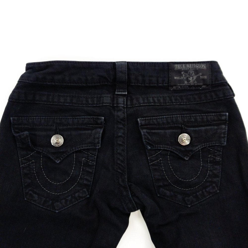 True Religion Jeans Women's 25 Black Skinny Denim - Picture 5 of 10